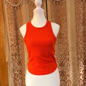 NWT PINK Victoria's Secret Bold Orange Tank Top